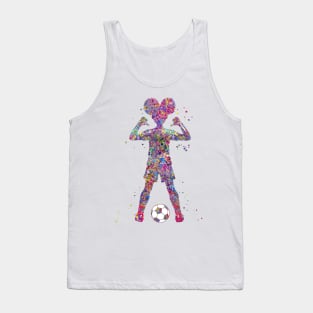 Girl Soccer Player Tank Top